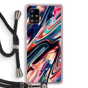 CaseCompany Quantum Being: Samsung Galaxy A51 5G Transparant Hoesje met koord