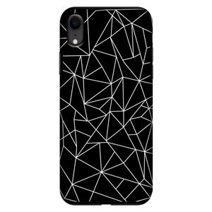CaseCompany Geometrische lijnen wit: iPhone XR Tough Case