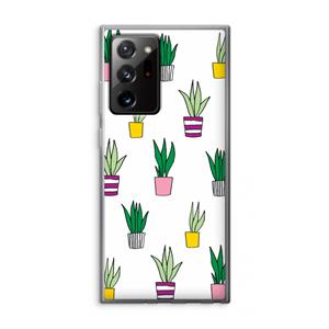 CaseCompany Sanseveria: Samsung Galaxy Note 20 Ultra / Note 20 Ultra 5G Transparant Hoesje
