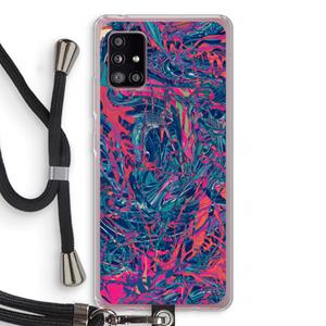 CaseCompany Sleeping Dreams: Samsung Galaxy A51 5G Transparant Hoesje met koord