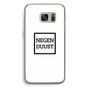 CaseCompany Negenduust vierkant: Samsung Galaxy S7 Transparant Hoesje
