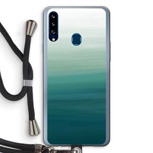 CaseCompany Ocean: Samsung Galaxy A20s Transparant Hoesje met koord