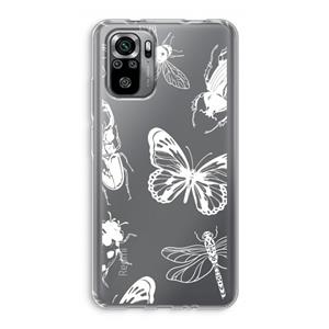 CaseCompany Tiny Bugs: Xiaomi Redmi Note 10S Transparant Hoesje