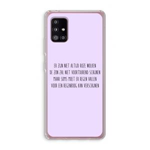 CaseCompany Regenboog: Samsung Galaxy A51 5G Transparant Hoesje