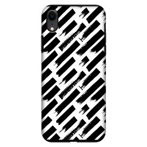 CaseCompany Zwarte vegen: iPhone XR Tough Case