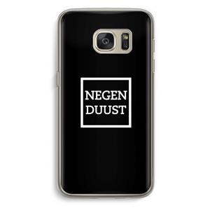 CaseCompany Negenduust black: Samsung Galaxy S7 Transparant Hoesje