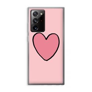 CaseCompany Hartje: Samsung Galaxy Note 20 Ultra / Note 20 Ultra 5G Transparant Hoesje