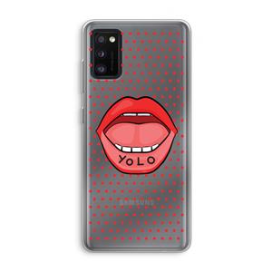 CaseCompany Yolo Denise: Samsung Galaxy A41 Transparant Hoesje