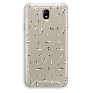 CaseCompany Hipster stripes: Samsung Galaxy J7 (2017) Transparant Hoesje