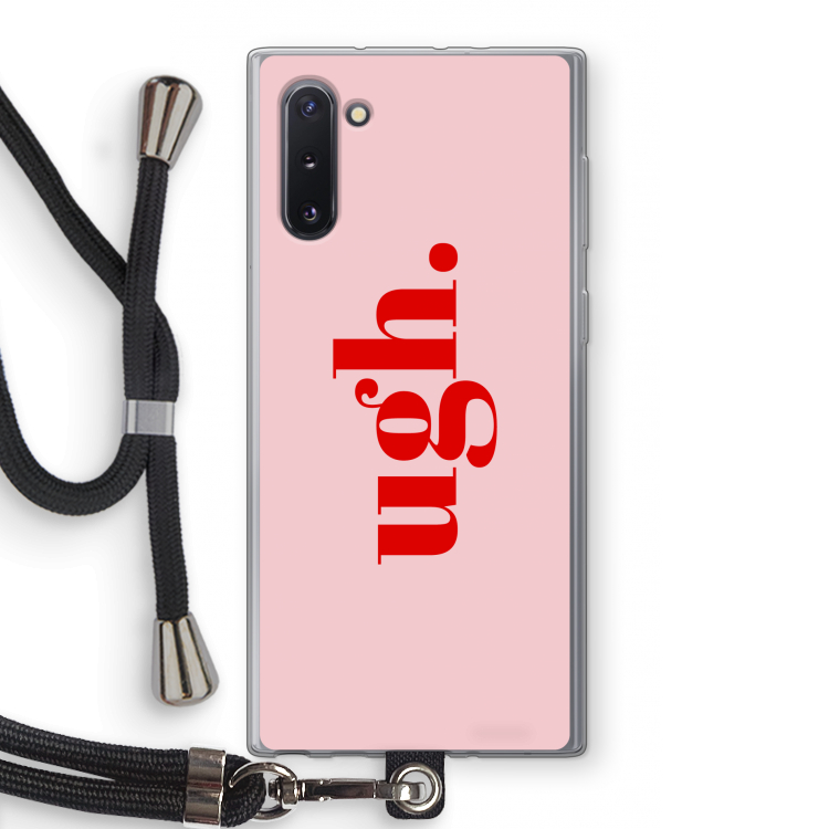CaseCompany Ugh: Samsung Galaxy Note 10 Transparant Hoesje met koord