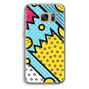 CaseCompany Pop Art #1: Samsung Galaxy S7 Transparant Hoesje