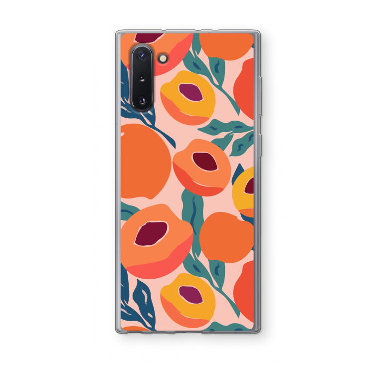 CaseCompany Perzik: Samsung Galaxy Note 10 Transparant Hoesje