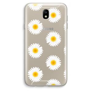 CaseCompany Margrietjes: Samsung Galaxy J7 (2017) Transparant Hoesje