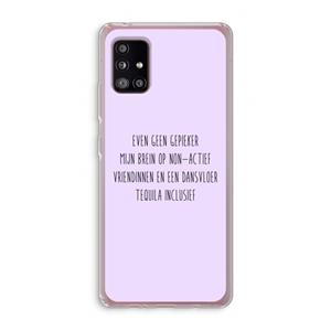 CaseCompany Tequila: Samsung Galaxy A51 5G Transparant Hoesje