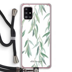 CaseCompany Branch up your life: Samsung Galaxy A51 5G Transparant Hoesje met koord