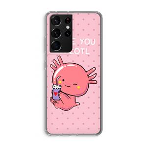 CaseCompany Love You A Lotl: Samsung Galaxy S21 Ultra Transparant Hoesje