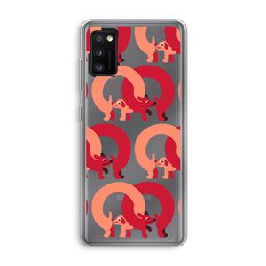 CaseCompany Dogs: Samsung Galaxy A41 Transparant Hoesje