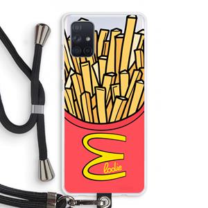 CaseCompany McElodie: Samsung Galaxy A71 Transparant Hoesje met koord