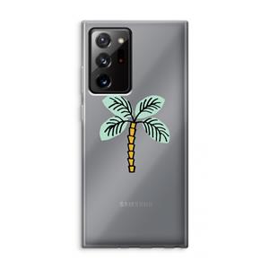 CaseCompany Palmboom: Samsung Galaxy Note 20 Ultra / Note 20 Ultra 5G Transparant Hoesje