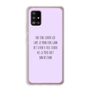 CaseCompany Gek: Samsung Galaxy A51 5G Transparant Hoesje
