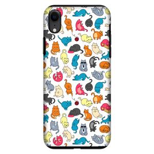 CaseCompany Kleurrijke katten: iPhone XR Tough Case
