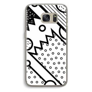 CaseCompany Pop Art #4: Samsung Galaxy S7 Transparant Hoesje
