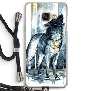 CaseCompany Bleeding Soul: Samsung Galaxy A3 (2016) Transparant Hoesje met koord
