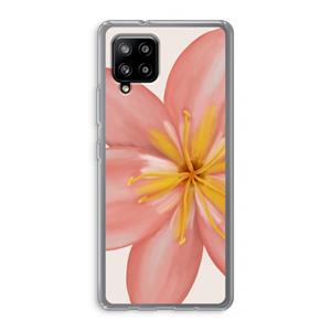 CaseCompany Pink Ellila Flower: Samsung Galaxy A42 5G Transparant Hoesje