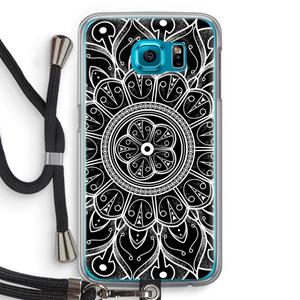 CaseCompany Roses Are Red: Samsung Galaxy S6 Transparant Hoesje met koord