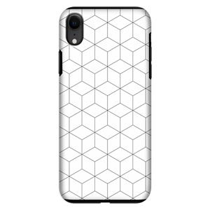 CaseCompany Zwart-witte kubussen: iPhone XR Tough Case