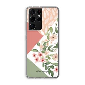 CaseCompany Sweet heaven geometrics: Samsung Galaxy S21 Ultra Transparant Hoesje