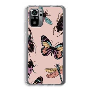 CaseCompany Tiny Bugs: Xiaomi Redmi Note 10S Transparant Hoesje