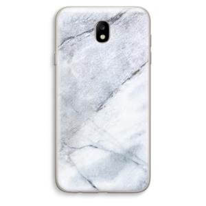 CaseCompany Witte marmer: Samsung Galaxy J7 (2017) Transparant Hoesje