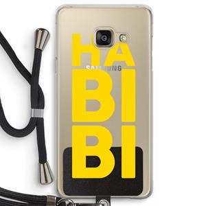 CaseCompany Habibi Majorelle : Samsung Galaxy A3 (2016) Transparant Hoesje met koord