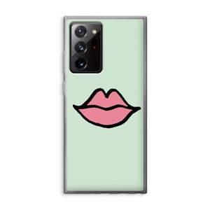 CaseCompany Kusje: Samsung Galaxy Note 20 Ultra / Note 20 Ultra 5G Transparant Hoesje