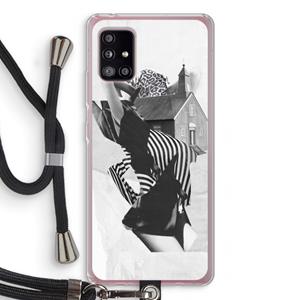 CaseCompany House: Samsung Galaxy A51 5G Transparant Hoesje met koord