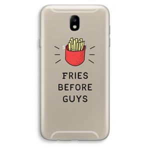 CaseCompany Fries before guys: Samsung Galaxy J7 (2017) Transparant Hoesje