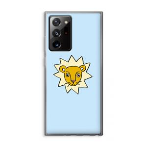 CaseCompany Kleine leeuw: Samsung Galaxy Note 20 Ultra / Note 20 Ultra 5G Transparant Hoesje