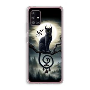 CaseCompany Moonlight Companions: Samsung Galaxy A51 5G Transparant Hoesje