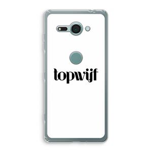 CaseCompany Topwijf Wit: Sony Xperia XZ2 Compact Transparant Hoesje