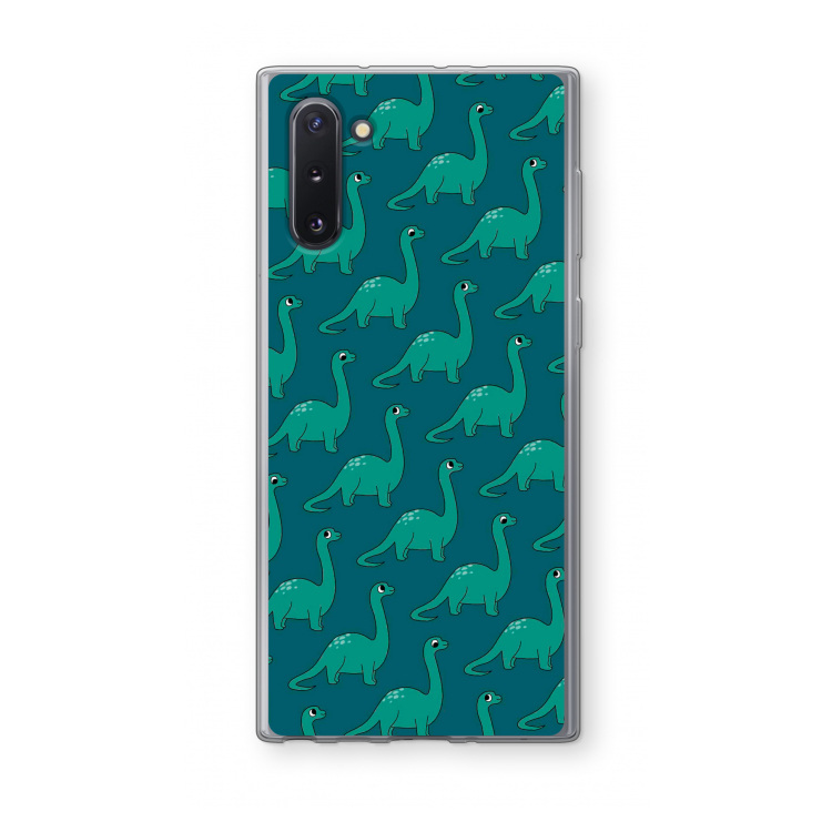 CaseCompany Diplodocus: Samsung Galaxy Note 10 Transparant Hoesje