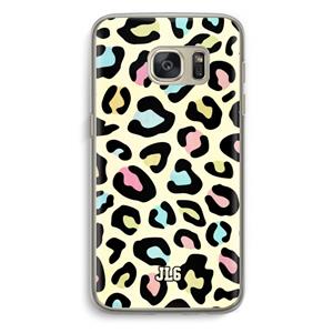CaseCompany Leopard pattern: Samsung Galaxy S7 Transparant Hoesje