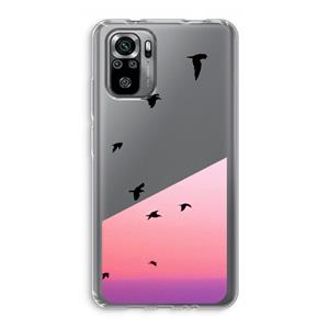 CaseCompany Fly away: Xiaomi Redmi Note 10S Transparant Hoesje