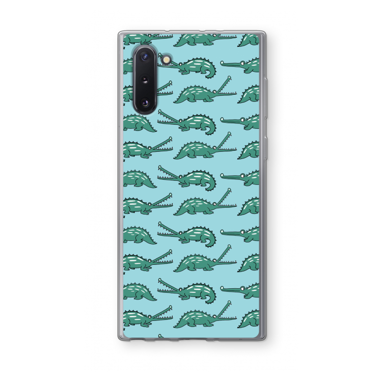 CaseCompany Kroko: Samsung Galaxy Note 10 Transparant Hoesje