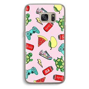 CaseCompany Things Jamie Loves: Samsung Galaxy S7 Transparant Hoesje