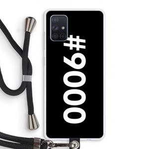 CaseCompany 9000: Samsung Galaxy A71 Transparant Hoesje met koord