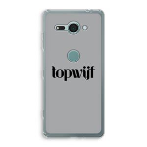 CaseCompany Topwijf Grijs Zwart: Sony Xperia XZ2 Compact Transparant Hoesje