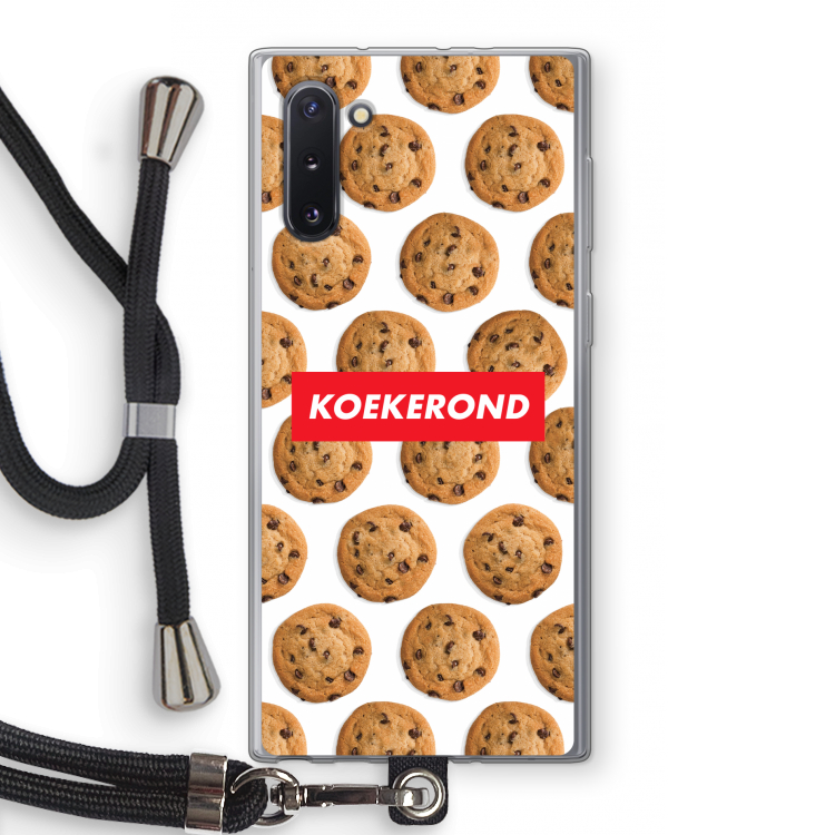 CaseCompany Koekerond: Samsung Galaxy Note 10 Transparant Hoesje met koord