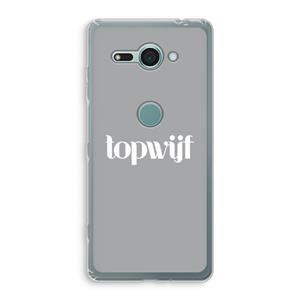 CaseCompany Topwijf Grijs Wit: Sony Xperia XZ2 Compact Transparant Hoesje