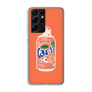 CaseCompany S(peach)less: Samsung Galaxy S21 Ultra Transparant Hoesje